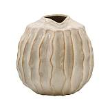 ΚΕΡΑΜΙΚΟ ΒΑΖΟ Fylliana FL243 ΚΡΕΜ-ΧΡΥΣΟ ΧΡΩΜΑ 24x22εκ