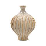 ΚΕΡΑΜΙΚΟ ΒΑΖΟ Fylliana FL266 ΚΡΕΜ-ΧΡΥΣΟ ΧΡΩΜΑ 18x23εκ