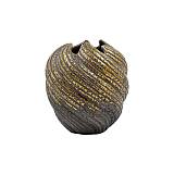 ΚΕΡΑΜΙΚΟ ΒΑΖΟ Fylliana FL3229 ΓΚΡΙ-ΧΡΥΣΟ ΧΡΩΜΑ 18x19εκ