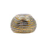 ΚΕΡΑΜΙΚΟ ΡΕΣΩ Fylliana FL10326 ΓΚΡΙ-ΧΡΥΣΟ ΧΡΩΜΑ 12x8εκ