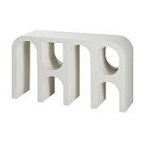 ΚΟΝΣΟΛΑ Fylliana Concretto ΛΕΥΚΟ ΜΕ ΥΦΗ ΤΣΙΜΕΝΤΟΥ ΧΡΩΜΑ 140x35x80εκ