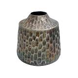 ΜΕΤΑΛΛΙΚΟ ΔΙΑΚΟΣΜΗΤΙΚΟ ΒΑΖΟ Fylliana FL1110 ΑΝΤΙΚΕ ΑΣΗΜΙ ΧΡΩΜΑ 23x21εκ