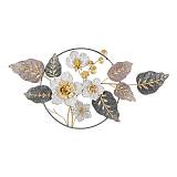 ΜΕΤΑΛΛΙΚΟ ΔΙΑΚΟΣΜΗΤΙΚΟ ΤΟΙΧΟΥ Fylliana FL1042 ΓΚΡΙ-ΛΕΥΚΟ-ΧΡΥΣΟ ΧΡΩΜΑ 116x7x58εκ