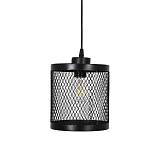 ΜΟΝΟΦΩΤΟ ΜΕΤΑΛΛΙΚΟ ΦΩΤΙΣΤΙΚΟ ΟΡΟΦΗΣ Fylliana ΜΕ ΚΑΠΕΛΟ ΠΛΕΓΜΑ ΜΑΥΡΟ ΧΡΩΜΑ 18x20εκ Ε27