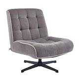 ΠΟΛΥΘΡΟΝΑ ΠΕΡΙΣΤΡΕΦΟΜΕΝΗ Fylliana FL820 ΓΚΡΙ ΥΦΑΣΜΑ ΜΕ ΜΕΤΑΛΛΙΚΑ ΠΟΔΙΑ 71x82x86εκ