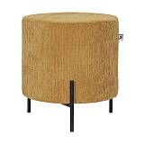 ΣΤΡΟΓΓΥΛΟ ΣΚΑΜΠΟ Fylliana New Lux ΜΟΥΣΤΑΡΔΙ ΧΡΩΜΑ 33x33x38εκ