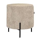 ΣΤΡΟΓΓΥΛΟ ΣΚΑΜΠΟ Fylliana New Lux ΜΠΕΖ ΧΡΩΜΑ 33x33x38εκ