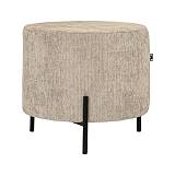 ΣΤΡΟΓΓΥΛΟ ΣΚΑΜΠΟ Fylliana New Lux ΜΠΕΖ ΧΡΩΜΑ 46x46x43εκ