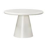 ΤΡΑΠΕΖΙ ΤΡΑΠΕΖΑΡΙΑΣ Fylliana Concretto ΣΤΡΟΓΓΥΛΟ ΛΕΥΚΟ ΜΕ ΥΦΗ ΤΣΙΜΕΝΤΟΥ ΧΡΩΜΑ 120x76 εκ