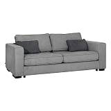 ΤΡΙΘΕΣΙΟΣ ΚΑΝΑΠΕΣ Huelva ΓΚΡΙ ΥΦΑΣΜΑ 231x93x86εκ