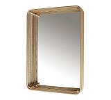 Μεταλλικός καθρέπτης  με χρυσή 4πλη κορνίζα,45x65cm JM513