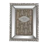 Φωτο/θήκη polyresin με ασημί κορνίζα καθρέπτη 10x15cm KO172