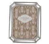 Φωτο/θήκη με οβάλ ασημία κορνίζα καθρέπτη 13x18cm KO177