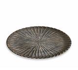 Κεραμική πιατέλα "vintage gold", Δ.29.5cm GA276