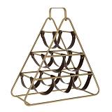 ΧΡΥΣΗ ΜΕΤΑΛΛΙΚΗ ΜΠΟΥΚΑΛΟΘΗΚΗ ΜΕ 6 ΔΕΡΜΑΤΙΝΕΣ ΘΕΣΕΙΣ 45Χ18Χ43ΕΚ