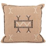 ΛΕΥΚΟ ΥΦΑΣΜΑΤΙΝΟ ΜΑΞΙΛΑΡΙ ΜΕ ΚΑΦΕ ΣΧΕΔΙΑ 45Χ45ΕΚ