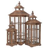 ΣΕΤ 3 ΚΑΦΕ ΞΥΛΙΝΟ ΦΑΝΑΡΙ 31,5Χ31,5Χ81,5  23Χ23Χ63,5  15,5Χ15,5Χ45ΕΚ