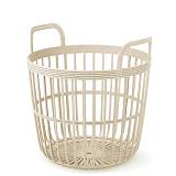 ZOE BASKET ECO WOOD ΚΡΕΜ ΠΛΑΣΤΙΚΟ ΚΑΛΑΘΙ Φ45Χ44ΕΚ