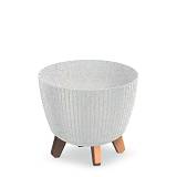 LAMIA ECO WOOD ΛΕΥΚΟ ΠΛΑΣΤΙΚΟ ΚΑΣΠΩ Φ23.5Χ21ΕΚ