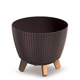 LAMIA ECO WOOD ΚΑΦΕ ΧΡΩΜΑ ΠΛΑΣΤΙΚΟ ΚΑΣΠΩ Φ29Χ24ΕΚ