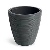 VENA ROUND ΣΚΟΥΡΟ ΓΚΡΙ ΠΛΑΣΤΙΚΟ ΚΑΣΠΩ Φ30Χ30ΕΚ