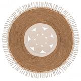 ΧΑΛΙ 120ΕΚ ΣΤΡΟΓΓΥΛΟ ΓΙΟΥΤΑ NATURAL-ΜΠΕΖ ΜΕ ΚΡΟΣΙΑ