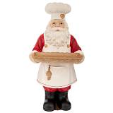 ΚΟΚΚΙΝΗ ΠΟΛΥΡΕΖΙΝ ΦΙΓΟΥΡΑ ΑΓΙΟΥ ΒΑΣΙΛΗ ΜΕ ΔΙΣΚΟ ΣΤΑ ΧΕΡΙΑ 40Χ38,5Χ80,5ΕΚ