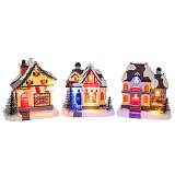 ΣΕΤ 3 ΣΠΙΤΑΚΙΑ ΜΕ LED ΦΩΣ 10Χ7Χ10ΕΚ ΜΠΑΤΑΡΙΑΣ