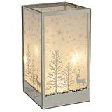 ΤΕΤΡΑΓΩΝΟ ΓΥΑΛΙΝΟ LED ΚΗΡΟΠΗΓΙΟ ΜΕ ΧΡΙΣΤ ΝΙΚΟ ΣΚΗΝΙΚΟ 10Χ10Χ18ΕΚ ΜΠΑΤΑΡΙΑΣ