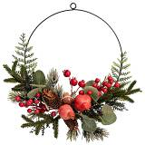 ΠΡΑΣΙΝΟ ΣΤΕΦΑΝΙ ΜΕ ΡΟΔΙ ΜΑΝΙΤΑΡΙΑ ΜΟΥΡΑ   ΚΑΙ ΚΟΥΚΟΥΝΑΡΙ Φ30ΕΚ