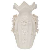 ΛΕΥΚΟ ΚΕΡΑΜΙΚΟ ΒΑΖΟ ΜΕ ΑΝΑΓΛΥΦΑ ΛΟΥΛΟΥΔΙΑ 20Χ31ΕΚ