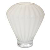 ΛΕΥΚΟ ΓΥΑΛΙΝΟ ΒΑΖΟ ΜΕ ΣΧΗΜΑ ΑΕΡΟΣΤΑΤΟ Φ23Χ30ΕΚ