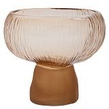 ΜΕΛΙ ΓΥΑΛΙΝΟ ΒΑΖΟ ΜΕ ΜΑΤ ΚΑΦΕ ΒΑΣΗ Φ20Χ19ΕΚ