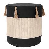 ΣΚΑΜΠΟ ΥΦΑΣΜΑΤΙΝΟ ΜΑΥΡΟ ΚΡΕΜ ΜΕ ΦΟΥΝΤΑΚΙΑ Φ34Χ37ΕΚ