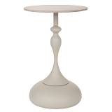 ΓΚΡΙ ΜΕΤΑΛΛΙΚΟ ΣΤΡΟΓΓΥΛΟ ΤΡΑΠΕΖΑΚΙ ΜΕ ΓΚΡΙ ΚΕΡΑΜΙΚΗ ΕΠΙΦΑΝΕΙΑ (ΕΦΕ ΜΑΡΜΑΡΟΥ) Φ40Χ68ΕΚ