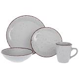 ΣΕΤ 16 ΓΚΡΙ ΚΕΡΑΜΙΚΟ ΣΕΡΒΙΤΣΙΟ ΜΕ ΚΑΦΕ ΓΕΙΣΟ STONEWARE