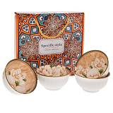 ΣΕΤ 4 ΚΡΕΜ ΚΕΡΑΜΙΚΑ ΜΠΩΛ ΜΕ ΛΟΥΛΟΥΔΙΑ Φ11Χ6ΕΚ