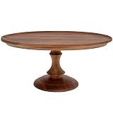 ΞΥΛΙΝΟΣ ΟΒΑΛ ΔΙΣΚΟΣ ΣΕΡΒΙΡΙΣΜΑΤΟΣ ΜΕ ΠΟΔΙ 26Χ16Χ11,5ΕΚ