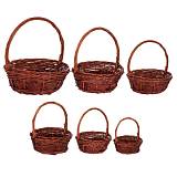 ΣΕΤ 6 ΚΑΦΕ ΣΤΡΟΓΓΥΛΑ ΚΑΛΑΘΙΑ ΜΕ ΧΕΡΟΥΛΙ 57Χ48Χ50ΕΚ
