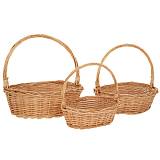 ΣΕΤ 3 ΦΥΣΙΚΑ ΟΒΑΛ ΚΑΛΑΘΙΑ ΜΕ ΧΕΡΟΥΛΙ 38Χ30Χ35 33Χ25Χ30 28Χ20Χ25ΕΚ