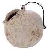 ΓΚΡΙ ΠΑΛΑΙΩΜΕΝΟ ΒΑΖΟ ΚΑΝΑΤΑ ΜΕ ΣΥΡΜΑΤΙΝΟ ΧΕΡΟΥΛΙ 24Χ24Χ26ΕΚ