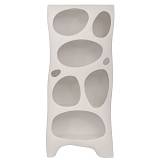 ΛΕΥΚΗ MDF ΡΑΦΙΕΡΑ ΜΕ ΑΚΑΝΟΝΙΣΤΕΣ ΘΗΚΕΣ 80Χ36Χ180ΕΚ