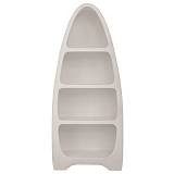 ΛΕΥΚΗ MDF ΡΑΦΙΕΡΑ ΜΕ ΚΩΝΙΚΟ ΣΧΗΜΑ 80Χ36Χ190ΕΚ