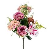 ΜΕΓΑΛΟ ΛΙΛΑ ΜΠΟΥΚΕΤΟ ΜΕ ΤΡΙΑΝΤΑΦΥΛΛΑ UV ΠΡΟΣΤΑΣΙΑ X11 57EK