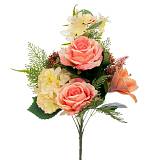 ΜΕΓΑΛΟ ΡΟΖ ΚΙΤΡΙΝΟ ΜΠΟΥΚΕΤΟ ΜΕ ΤΡΙΑΝΤΑΦΥΛΛΑ UV ΠΡΟΣΤΑΣΙΑ X11 57EK