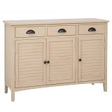 ΞΥΛΙΝΟΣ ΜΠΟΥΦΕΣ ΣΕ ΜΠΕΖ ΧΡΩΜΑ ΜΕ 3 ΠΟΡΤΕΣ AND 3 ΣΥΡΤΑΡΙΑ 105Χ35Χ75ΕΚ