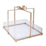 ΔΙΣΚΟΣ ΧΡΥΣΟ ΜΕΤΑΛΛΙΚΟ ΔΩΡΑΚΙ ΜΕ  PLEXIGLASS 17Χ17Χ17ΕΚ