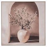 PLANT ΠΙΝΑΚΑΣ ΣΕ ΤΥΠΩΜΕΝΟ ΚΑΜΒΑ ΜΕ ΛΕΥΚΗ ΠΑΛΑΙΩΜΕΝΗ ΚΟΡΝΙΖΑ 80Χ80ΕΚ