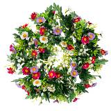 ΣΤΕΦΑΝΙ 40ΕΚ ΜΕ ΜΕ ΠΟΛΥΧΡΩΜΕΣ ΜΑΡΓΑΡΙΤΕΣ