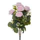 ΜΠΟΥΚΕΤΟ Χ7 ΜΕ ΡΟΖ ΤΡΙΑΝΤΑΦΥΛΛΑ 50ΕΚ